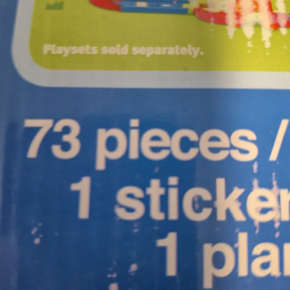 VTech Go! Go! Smart Wheels Roadmaster Train Set 73 Pc Playset New Open Ugly Box